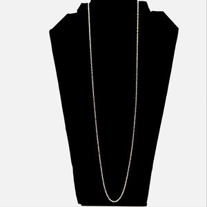 Vintage Desert Heart Necklace 32" Gold Tone